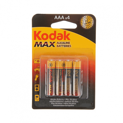Батарейка Kodak алкалиновая LR03-4BL Max Super Alkaline Батарейка Kodak алкалиновая LR03-4BL Max Super Alkaline