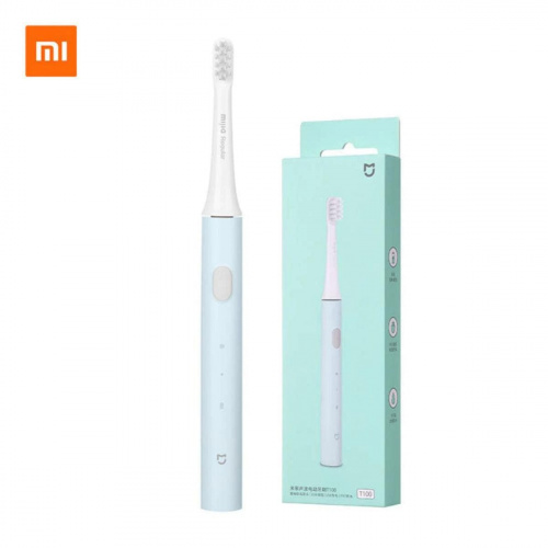 Электрическая зубная щетка Xiaomi Mijia Acoustic Wave Electric Toothbrush T100 голубая Электрическая зубная щетка Xiaomi Mijia Acoustic Wave Electric Toothbrush T100 голубая