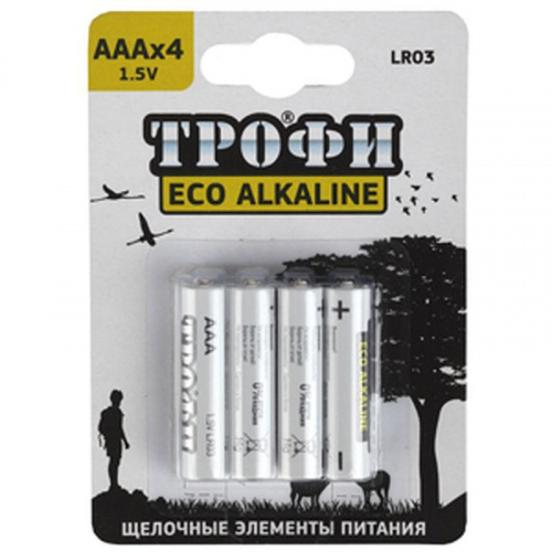Батарейка Трофи алкалиновая LR03 ECO Батарейка Трофи алкалиновая LR03 ECO