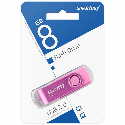 Флеш-накопитель Smartbuy Twist розовый 8Gb