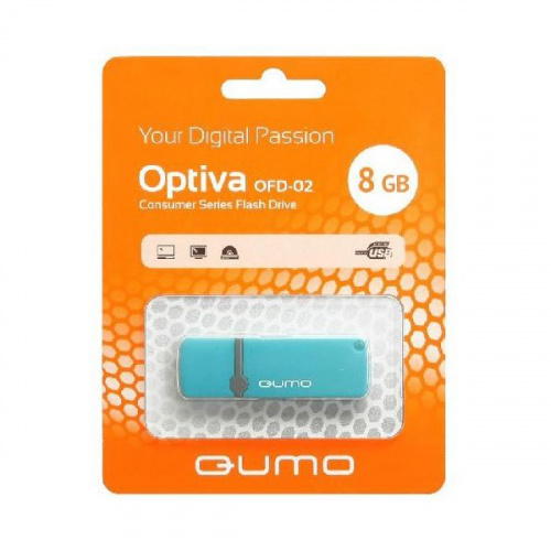 Флеш-накопитель QUMO Optiva 02 синий 8Gb Флеш-накопитель QUMO Optiva 02 синий 8Gb