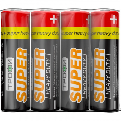 Батарейка Трофи солевая R6-4S Super heavy duty Батарейка Трофи солевая R6-4S Super heavy duty