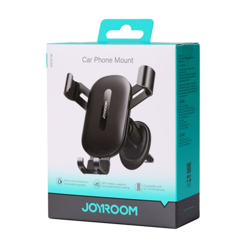 Автомобильный держатель для телефона Joyroom JR-ZS392 в решетку вентиляции черный фото 3