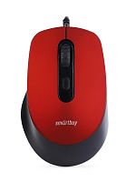 Мышь проводная Smartbuy ONE 265-R беззвучная красная (SBM-265-R)