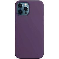 Чехол накладка для iphone 13 (6.1) soft силикон уплотненный темный баклажан
