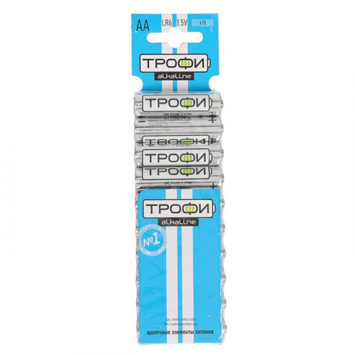 Батарейка Трофи алкалиновая LR6-10BL Energy Power Батарейка Трофи алкалиновая LR6-10BL Energy Power