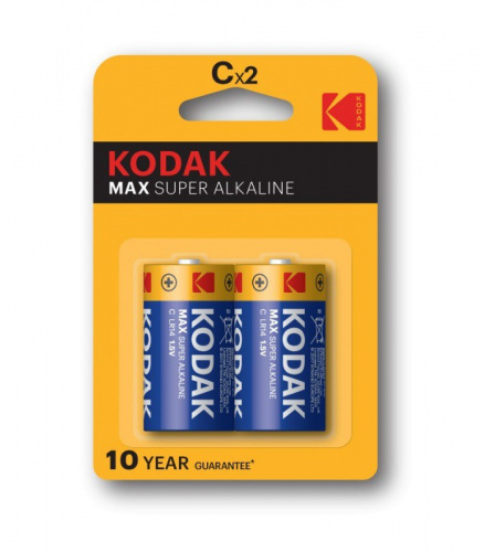 Батарейка Kodak алкалиновая LR14-2BL Max Super Alkaline Батарейка Kodak алкалиновая LR14-2BL Max Super Alkaline