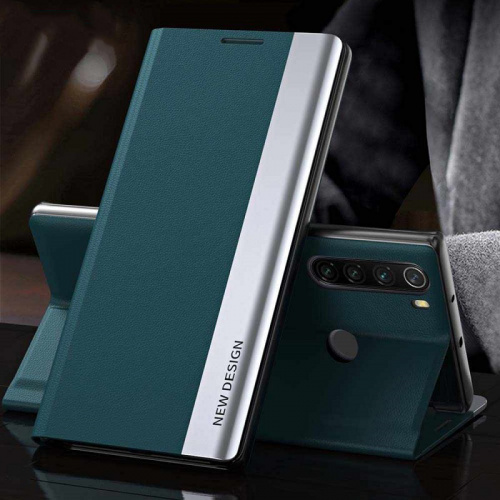 Чехол-книжка для Xiaomi Redmi 10 New Design с магнитом зеленый фото 2