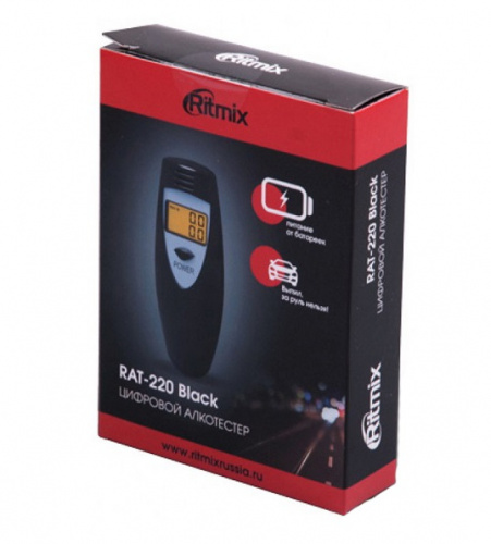Алкотестер Ritmix RAT-220 Black цифровой