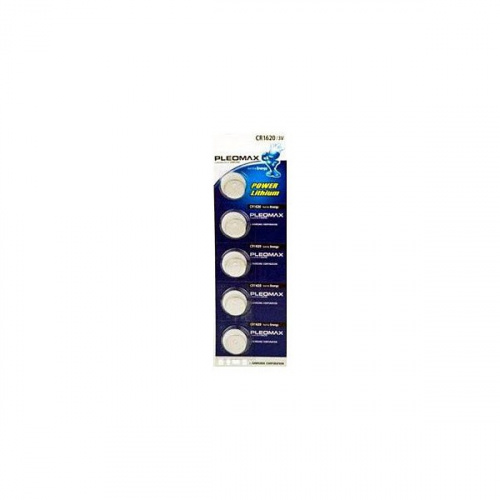 Батарейка Pleomax литиевая CR1620-5BL Батарейка Pleomax литиевая CR1620-5BL