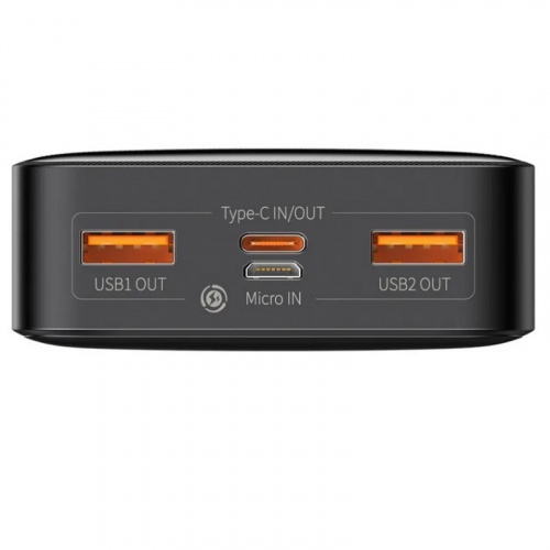 Внешний аккумулятор повербанк Power bank Baseus Bipow Digital Display 20000mAh 20W черный PPDML-M01 фото 3 Внешний аккумулятор повербанк Power bank Baseus Bipow Digital Display 20000mAh 20W черный PPDML-M01 фото 3