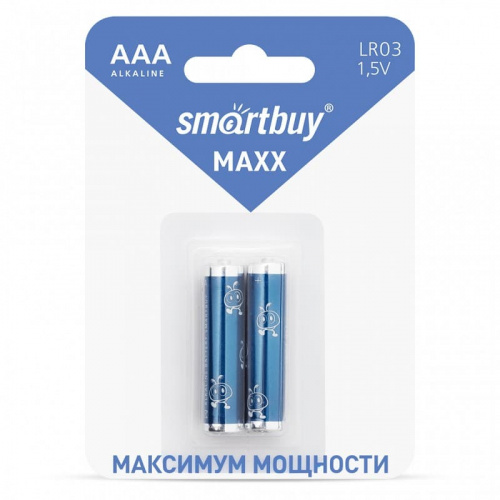 Батарейка Smartbuy алкалиновая LR03/2B MAXX (SBBM-3A02B) фото 2 Батарейка Smartbuy алкалиновая LR03/2B MAXX (SBBM-3A02B) фото 2